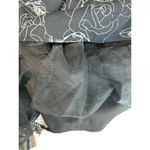 City Chic  Black White Rose Floral Print Fit & Flare Tulle Dress Plus Size XXL 24 Photo 5