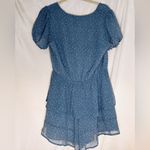 Altar'd State  Dusty Blue Speckled Romper Photo 1