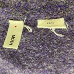 Anthropologie Moth Purple Wool Blend Split Decision Ruffle Cardigan Sweater XS Photo 4