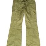 Nanette Lepore  Vintage Women’s Size 4 Olive Army Green Belted Flared Pants Photo 0