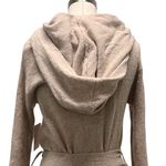 NWT Free People Sloane' Hooded Wrap Cardigan Tan Size L Photo 4