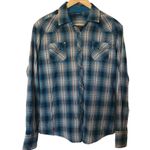 Kuhl ✨ Pearl Snap Shirt Womens Large Plaid Long Sleeve Outdoor Hiking Western ✨ Photo 3