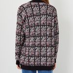 Ann Taylor NWT tweedy plaid oversized boyfriend cardigan multicolor tweed button Photo 5