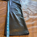 Abercrombie & Fitch Women's Vegan Leather Pants Size 0 Black Ankle Straight Photo 6