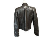 Rampage  women's size small brown faux leather cropped moto jacket Photo 1