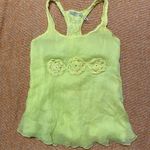 Early 2000’s Yellow Floral Tank Photo 3