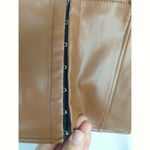 ZARA  Brown Corset Faux Leather Bustier Tube Chic Women's Small Coastal Cowgirl Photo 2