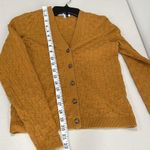 Madewell  Malvern Slim Cardigan Sweater in Antique Gold Size XS EUC Photo 9