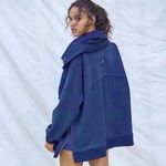 FREE PEOPLE Movement Venture Pullover Heavy Sweatshirt; blue; size Large Blue Photo 1