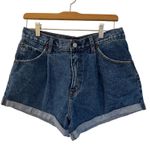 Abercrombie & Fitch Annie High Rise Pleated Jean Shorts Sz 6 (28) Photo 0