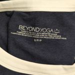 Beyond Yoga NWT Navy Off White Spacedye Built In Bra Sleeveless A Line Dress S Photo 4