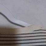 Talbots  Striped Beaded Floral Crewneck Sweater Flare Sleeve Size L Photo 9