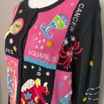 Vintage Zodiac Novelty Sweater Black Photo 2