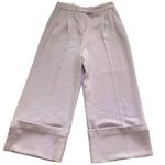 Halogen wide leg cropped trousers pants Lavender NWT Women’s size 4 Pleated Photo 0