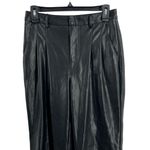 7 For All Mankind 7FAMK Seven For All Mankind Vegan Leather Wide Leg Pant Small Photo 1