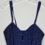 Vintage Cacique Lingerie Teddy Navy‎ Blue Size M Photo 5