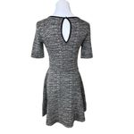 H&M  Divided Marled Gray Knit Skate Dress 6 Casual‎ Business Above The Knee Photo 3