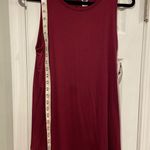 Old Navy NWT Luxe Size S Burgundy Scoop Neck Soft Flowy Stretch Tunic Tank Top Photo 6