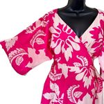 Eshakti WAYWARD FANCIES Floral Tile Print Cotton Voile Wrap Dress Photo 5