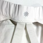 Athleta  Zone Bra White Powervita Fabric Strappy Back Removable Cups Size Medium Photo 4