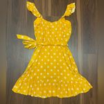 LC Lauren Conrad Lauren Conrad Yellow Polkadot Summer Dress Photo 5