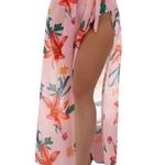 Womens Swimwear Skirt Cover Ups Open Front Sz Medium Pink Photo 0