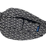 KAVU  Rope Crossbody Bag Cotton Canvas Black White Geometric Aztec Travel Pack Photo 0