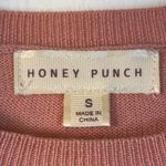 Honey Punch  Anthropologie Puffy Long Sleeves Pink Blouse Size Small EUC #2632 Photo 4