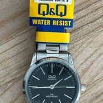 Q&Q Ladies Watch Stainless Bracelet Black Dial Stainless Case NWT Photo 2