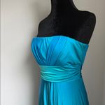Speechless  Strapless Teal Maxi Dress Photo 7