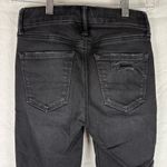 American Eagle  Luxe High-Rise Distressed Black Jegging Size 0 Photo 3