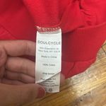 SoulCycle  red Embroidered crewneck Photo 5