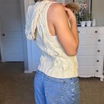 Free People  Cream knit vest with a cute chunky knit pattern Photo 4