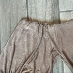 Gold Asymmetrical Puff Sleeve Cocktail Dress Photo 5