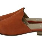 Eileen Fisher Dion Suede Mule Persimmon Slip Ons Lightly Padded Shoes Coral 6 Photo 0