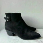 Saint Laurent  Women’s Suede Black Ankle Boots Size‎ 6 Photo 1