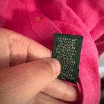 Ralph Lauren Lauren by  100% Linen Bright Pink Button Down Shirt Size Large Photo 7