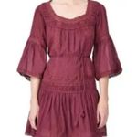 Rebecca Taylor La Vie Bordeaux Cotton Dress VICTORIAN EDUARDIAN RENAISSANCE Photo 0
