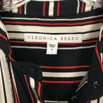 Veronica Beard  Cove Silk Striped Buttondown Shirt Photo 5