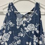 PaperMoon  Blue White Floral Racerback Tank‎ Top Women's XL Photo 1