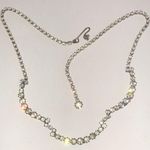Vintage Silver Tone CZ Rhinestone Classic Formal Boho Necklace Photo 0