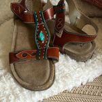 Spring Step NEW 🆕 Brown and Teal  Sandals women’s Photo 0