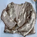 Baby Phat  Sequin Jacket Women Medium Rose Gold‎ Cropped Date Night Prom Wedding Photo 3