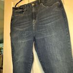 Good American Distressed Jeans Dark Wash Denim Pants Ripped Pockets Casual Size 16 Photo 1