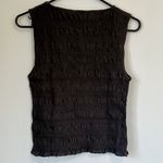 Madewell NWT  Soft Charcoal Gray Sachi Smocked Tank - Extra Small Photo 5