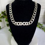 Chunky Silver Cuban Link Chain COCO Necklace New Photo 0