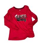 secret treasures  Santa Baby Red Long Sleeve Knit Pajama Sleep Set Size Medium Photo 1