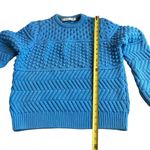 & Other Stories &Other Stories Women’s S Bauble Knit Pullover Sweater Blue Chunky Cable Knitting Photo 6