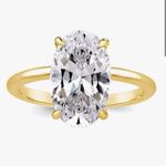 Engagement ring for travel Gold Size 7.5 Photo 0