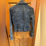 Calvin Klein Peplum Denim Jacket Fitted Size Small Jean Jacket 90’s Y2K vintage Blue Photo 3